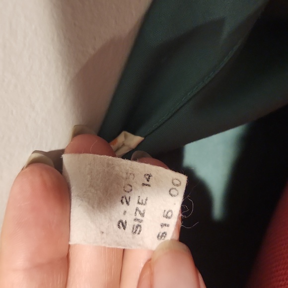 Vtg Girls Scout Leader Uniform Dress 1960s or 70s size 14 - Picture 6 of 9